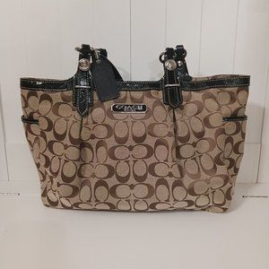 Coach Signature pleated tote bag